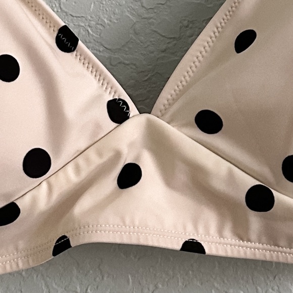 NWT•OLD NAVY•Triangle Polkadot Bralette Swim Top and Matching Bikini Bottoms•Set - Picture 5 of 16